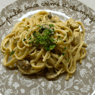 Tagliatelles sauce courgettes (façon carbonara)